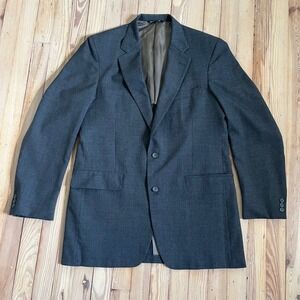 JOS.A.Bank Executive Collection Blazer Mens‎ Gray 2 Button Suit Jacket 100% wool